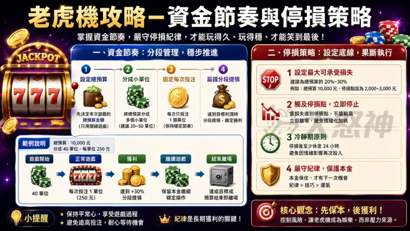 老虎機攻略－資金節奏與停損策略