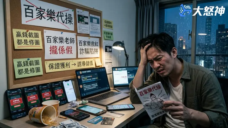 百家樂詐騙－百家樂代操、老師、救紅攏係假