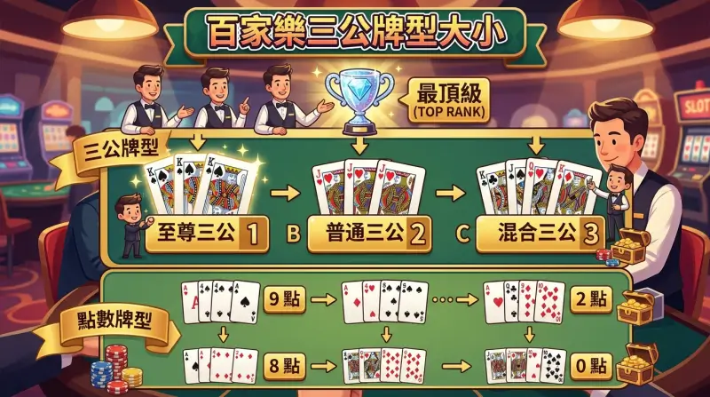 百家樂三公牌型大小