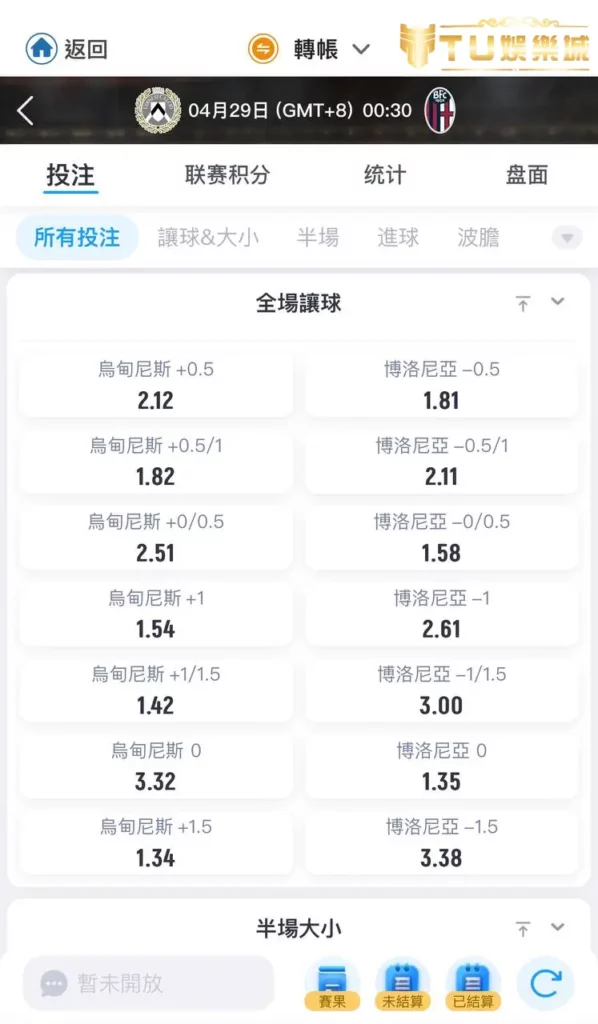 足球讓分
